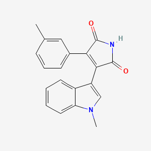 molecular formula C20H16N2O2 B8272843 (Phenylindolyl)maleimide deriv. 64 