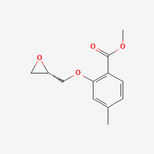 molecular formula C12H14O4 B8272848 Methyl 4-methyl-2-[(2S)-oxiran-2-ylmethoxy]benzoate 