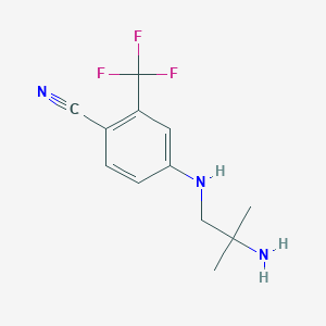 4-(2-Amino-2-methylpropylamino)-2-trifluoromethylbenzonitrile