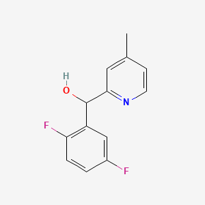 2-[(2,5-Difluorophenyl)-hydroxymethyl]-4-methylpyridine