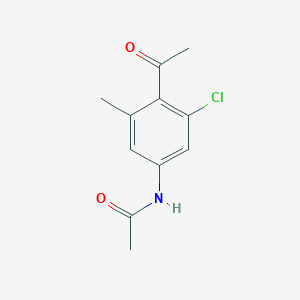 N-(4-acetyl-3-chloro-5-methylphenyl)acetamide