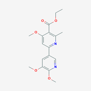 molecular formula C17H20N2O5 B8272945 Ethyl 4,5',6'-trimethoxy-6-methyl-2,3'-bipyridine-5-carboxylate 