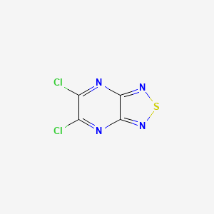 molecular formula C4Cl2N4S B8273028 5,6-Dichloro-[1,2,5]thiadiazolo[3,4-b]pyrazine 