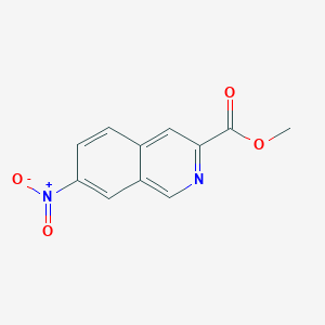 molecular formula C11H8N2O4 B8273038 7-Nitro-isoquinoline-3-carboxylic acid methyl ester 