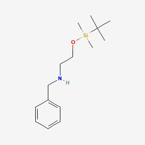 molecular formula C15H27NOSi B8273056 Benzyl({2-[(tert-butyldimethylsilyl)oxy]ethyl})amine 