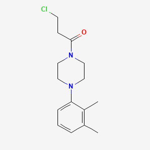 molecular formula C15H21ClN2O B8273058 3-Chloro-1-(4-(2,3-dimethylphenyl)piperazin-1-yl)propan-1-one 