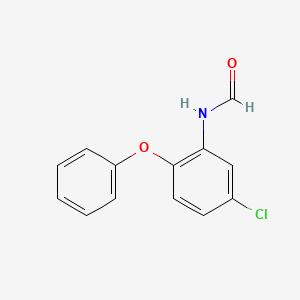 molecular formula C13H10ClNO2 B8273086 N-(5-Chloro-2-phenoxy-phenyl)-formamide 