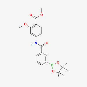 Methyl 2-methoxy-4-(3-(4,4,5,5-tetramethyl-1,3,2-dioxaborolan-2-yl)benzamido)benzoate