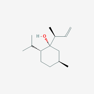 molecular formula C14H26O B8273192 (1S,2R,5S)-1-(3-Buten-2-yl)-2-isopropyl-5-methylcyclohexanol 