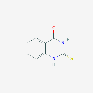 molecular formula C8H6N2OS B082732 2-巯基-4(3H)-喹唑啉酮 CAS No. 13906-09-7