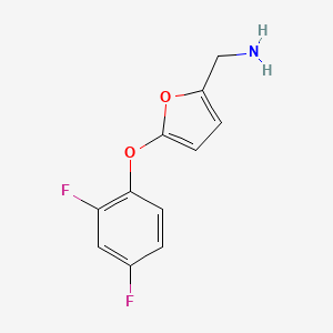 C-(5-(2,4-Difluoro-phenoxy)-furan-2-yl)-methylamine