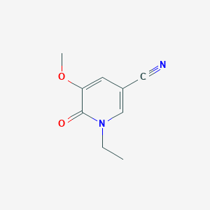 molecular formula C9H10N2O2 B8273209 1-Ethyl-3-methoxy-2-pyridone-5-carbonitrile 