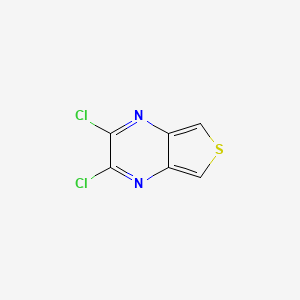 molecular formula C6H2Cl2N2S B8273235 2,3-Dichlorothieno[3,4-b]pyrazine 