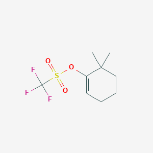 molecular formula C9H13F3O3S B8273238 6,6-Dimethyl-1-cyclohexen-1-yl trifluoromethanesulfonate 