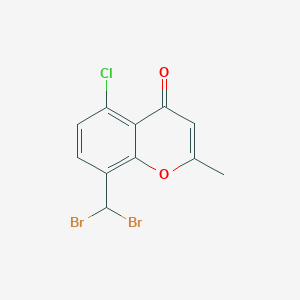 5-chloro-8-(dibromomethyl)-2-methyl-4H-chromen-4-one