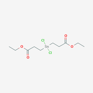 molecular formula C10H18Cl2O4Sn B8273296 Diethyl 3,3'-(dichlorostannanediyl)dipropanoate CAS No. 10175-02-7