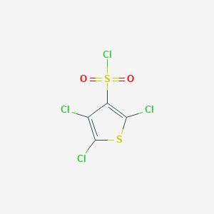 molecular formula C4Cl4O2S2 B8273343 2,4,5-Trichlorothien-3-ylsulfonyl chloride 