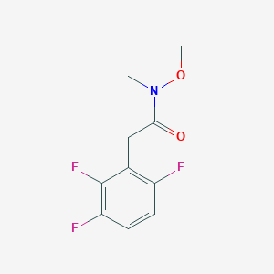 molecular formula C10H10F3NO2 B8273359 N-Methoxy-N-methyl-2-(2,3,6-trifluorophenyl)acetamide 