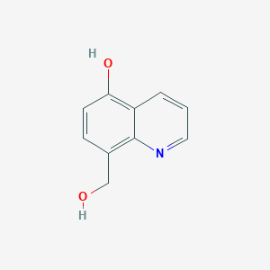 molecular formula C10H9NO2 B8273424 8-Hydroxymethyl-quinolin-5-ol 