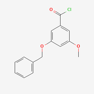 molecular formula C15H13ClO3 B8273484 3-(Benzyloxy)-5-methoxybenzoyl chloride 