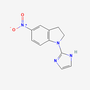 1-(1H-imidazol-2-yl)-5-nitro-2,3-dihydro-1H-indole