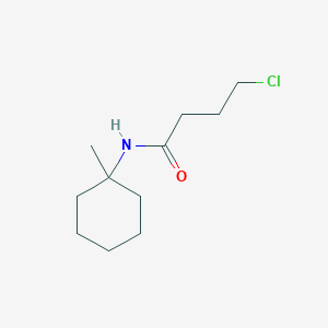 molecular formula C11H20ClNO B8273517 4-chloro-N-(1-methylcyclohexyl)butanamide 