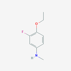 molecular formula C9H12FNO B8273610 (4-Ethoxy-3-fluoro-phenyl)-methyl-amine 