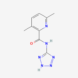 molecular formula C9H10N6O B8273625 N-(5-tetrazolyl)-3,6-dimethyl-2-pyridinecarboxamide CAS No. 83282-47-7