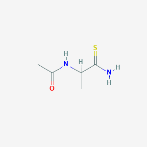 molecular formula C5H10N2OS B8273634 2-(Acetylamino)thiopropionamide 