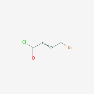molecular formula C4H4BrClO B8273667 4-Bromo-but-2-enoyl chloride 