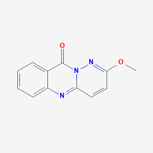 molecular formula C12H9N3O2 B8273687 2-methoxy-10H-pyridazino[3,2-b]-quinazolin-10-one 