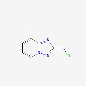 molecular formula C8H8ClN3 B8273698 2-(Chloromethyl)-8-methyl-[1,2,4]triazolo[1,5-a]pyridine 