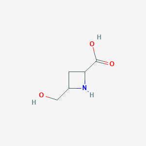 molecular formula C5H9NO3 B8273712 4-(Hydroxymethyl)azetidine-2-carboxylic acid 