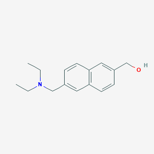 molecular formula C16H21NO B8273752 6-(Diethylaminomethyl)-2-naphthalenemethanol CAS No. 1429441-33-7