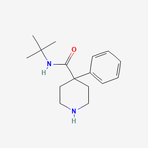 molecular formula C16H24N2O B8273773 N-tert-butyl-4-phenylpiperidine-4-carboxamide 