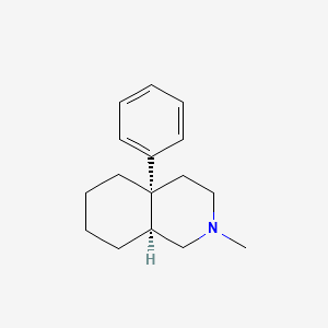 molecular formula C16H23N B8273814 (4aR,8aS)-2-Methyl-4a-phenyldecahydroisoquinoline CAS No. 50790-97-1