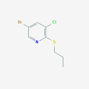 5-Bromo-3-chloro-2-propylsulfanylpyridine