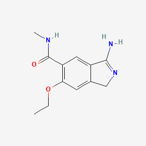 N-Methyl-3-amino-6-ethoxy-1H-isoindole-5-carboxamide