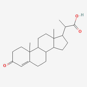 2-(10,13-Dimethyl-3-oxo-1,2,6,7,8,9,11,12,14,15,16,17-dodecahydrocyclopenta[a]phenanthren-17-yl)propanoic acid