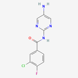 N-(5-aminopyrimidin-2-yl)-3-chloro-4-fluorobenzamide