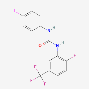 1-[2-Fluoro-5-(trifluoromethyl)phenyl]-3-(4-iodophenyl)urea