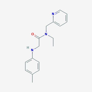 molecular formula C17H21N3O B8274029 N-Ethyl-N-pyridin-2-ylmethyl-2-p-tolylamino-acetamide 