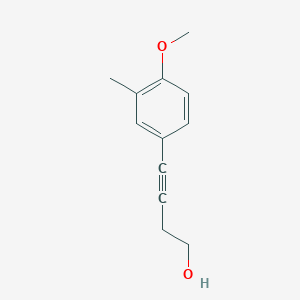 4-(4-Methoxy-3-methylphenyl)but-3-yn-1-ol