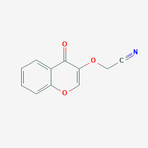 molecular formula C11H7NO3 B8274072 [(4-Oxo-4H-1-benzopyran-3-yl)oxy]acetonitrile 