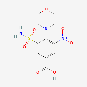 4-Morpholino-3-nitro-5-sulphamyl-benzoic acid