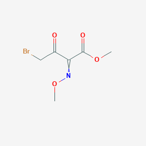 molecular formula C6H8BrNO4 B8274099 Methyl 4-bromo-3-oxo-2-methoxyiminobutyrate 