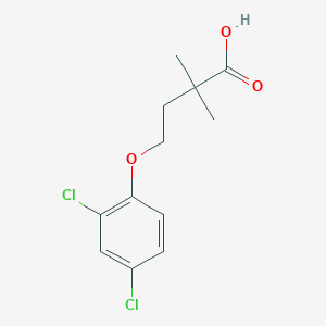 molecular formula C12H14Cl2O3 B8274103 4-(2,4-Dichloro-phenoxy)-2,2-dimethyl-butyric acid 