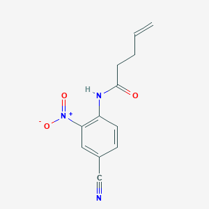 N-(4-cyano-2-nitrophenyl)pent-4-enamide