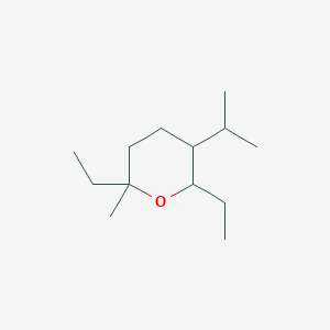 molecular formula C13H26O B8274132 5-Isopropyl-2,6-diethyl-2-methyltetrahydro-2H-pyran CAS No. 1120363-98-5