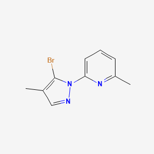 2-(5-Bromo-4-methylpyrazol-1-yl)-6-methylpyridine